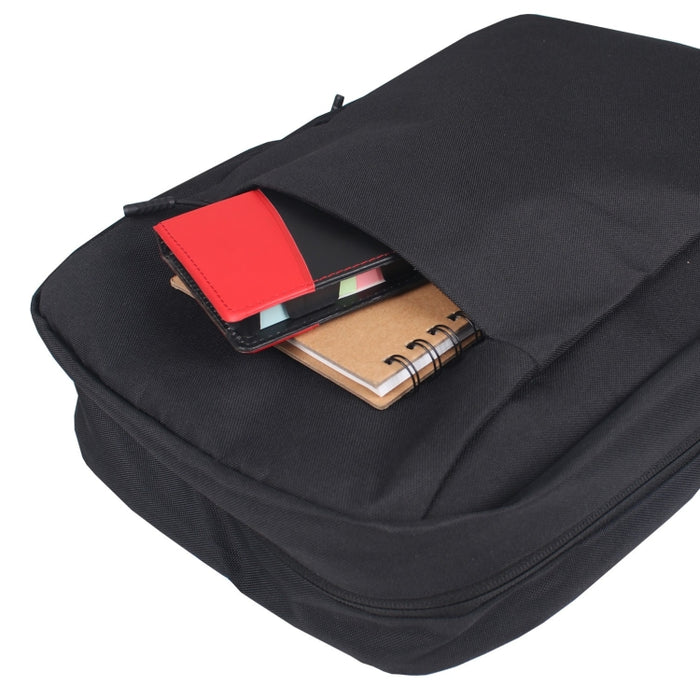 BL 7443 - Black 600D Laptop Backpack