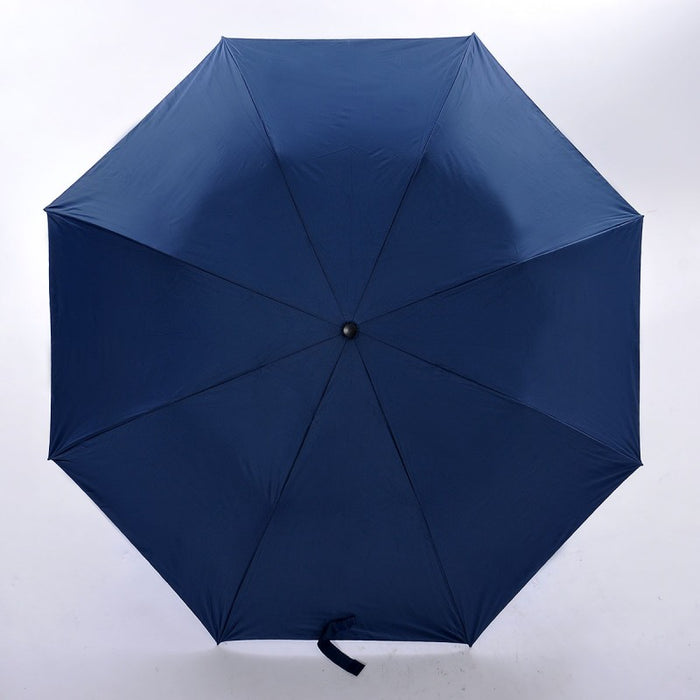 Black Handle Big Foldable Umbrella