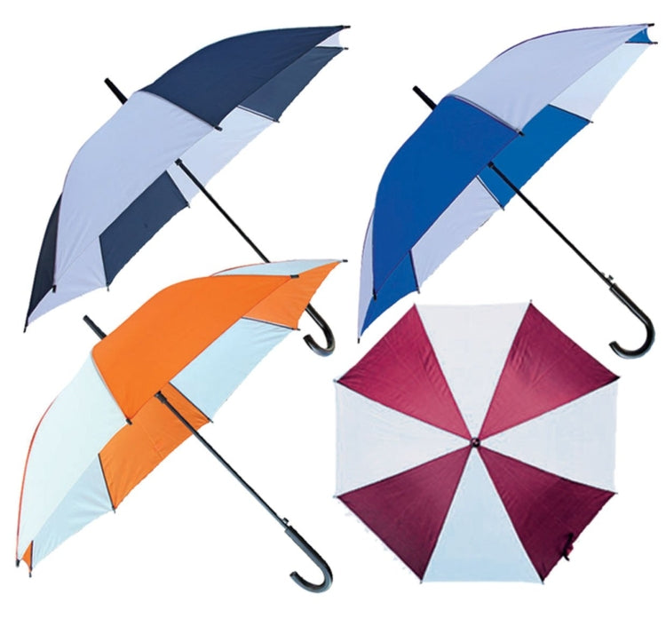 UJ 5563 - Striped "J" hook Umbrella