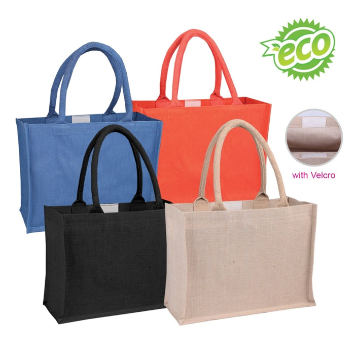 EJ 2599 - Laminated Juco Bag with Velcro