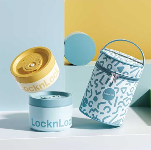 LB 8159 - Lock & Lock Round Fresh-keeping Bento Box 3-Piece Set