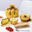 MCR 3119 - Lock & Lock Crystal Amber Round Glass Food Container 4-Piece Set