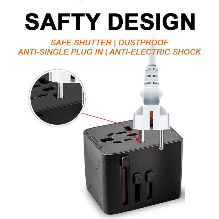 Travel Adaptor - 3 USB, 1 Type-C