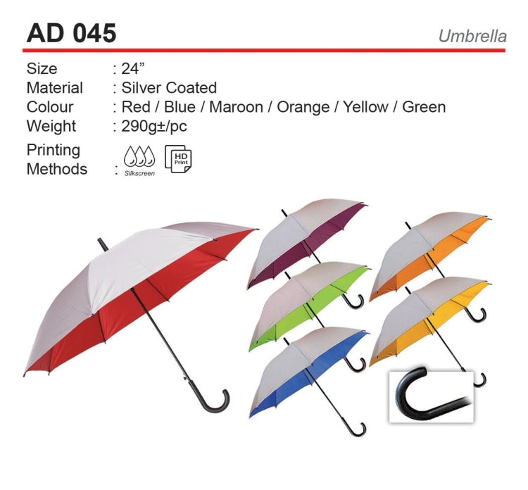 SU 7752 - Silver Coated Umbrella