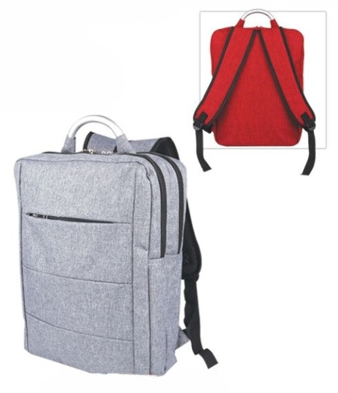 BL 1328 - Grey Polyester Laptop Backpack