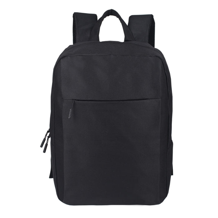BL 7443 - Black 600D Laptop Backpack