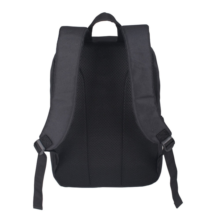 BL 7443 - Black 600D Laptop Backpack