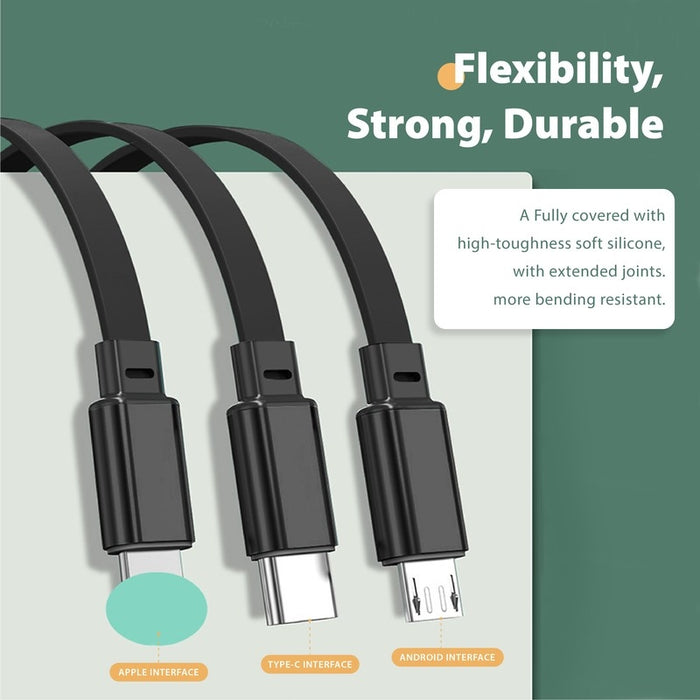 CC 3792 - 3 in 1 Retractable Multicable (2.4A Fast Charge)