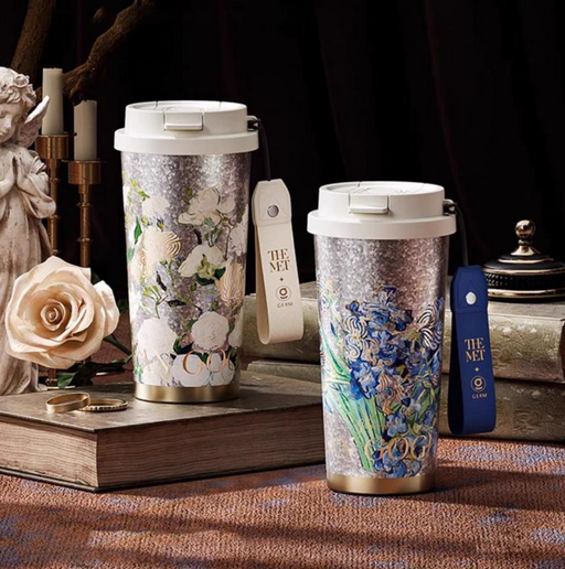 TF 1082 - GERM × THE MET  Van Gogh Series Pure Titanium Shining Vacuum Tumbler [500ML]