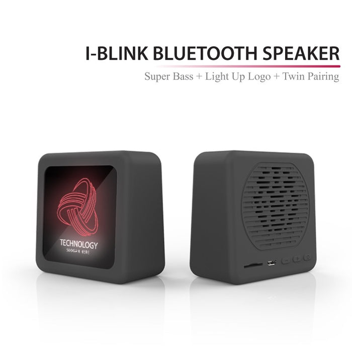 SP 3146 - I-BLINK Bluetooth Speaker with LED Light Up Logo (Super Bass)
