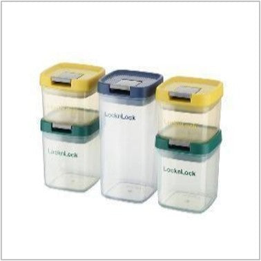 MCR 2634 - Lock & Lock Fresh Enjoy Sealing Canister 5-Piece Set