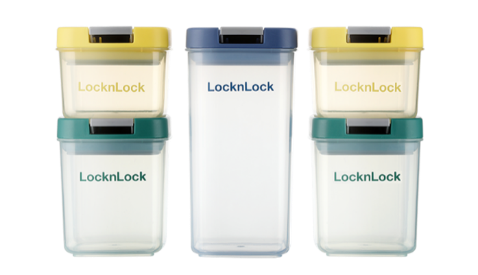 MCR 2634 - Lock & Lock Fresh Enjoy Sealing Canister 5-Piece Set