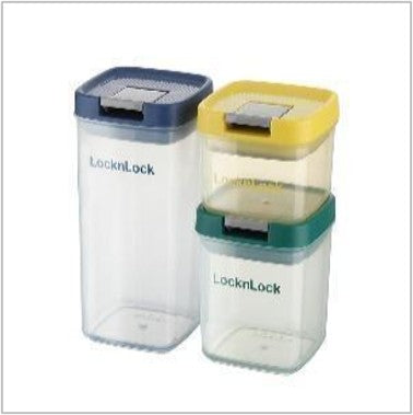 MCR 9665 - Lock & Lock Fresh Enjoy Sealing Canister 3-Piece Set