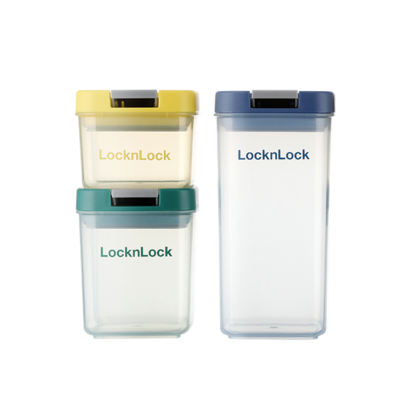 MCR 9665 - Lock & Lock Fresh Enjoy Sealing Canister 3-Piece Set