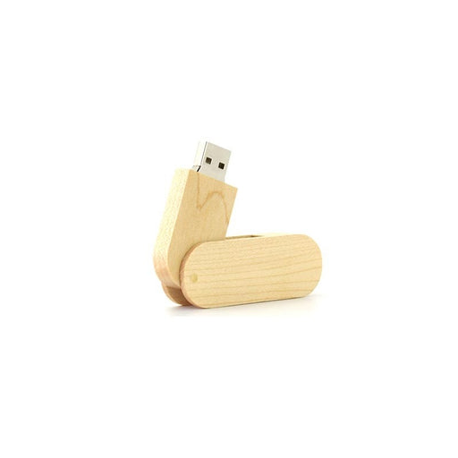 TD 7106 - Wooden Swivel USB Flash Drive