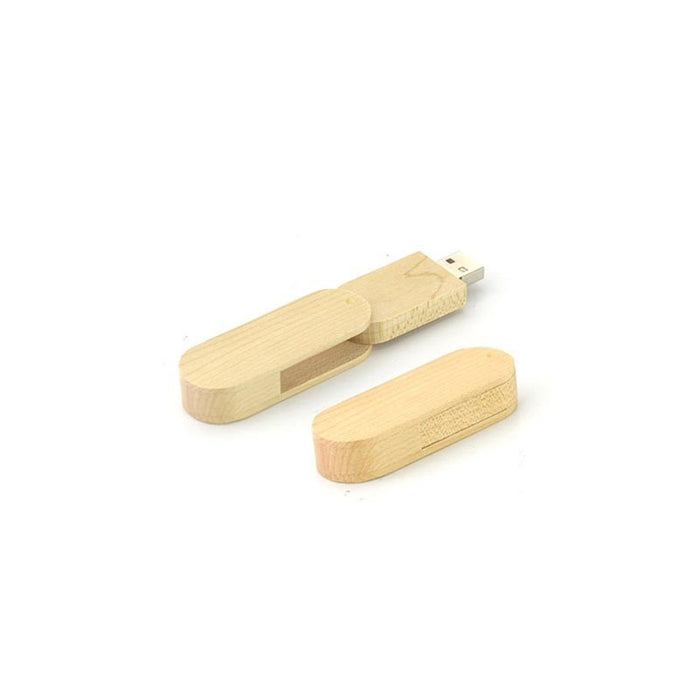 TD 7106 - Wooden Swivel USB Flash Drive