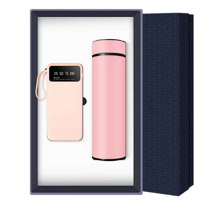 FCP 2709 - FLASK AND POWERBANK GIFT SET
