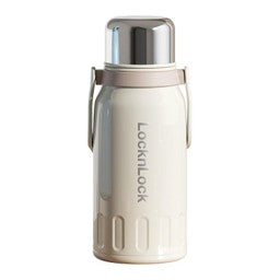 TF 0845 - Lock & Lock Portable Handle Insulated Flask (Beige) [1.15L]