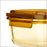 MCR 3308 - Lock & Lock Amber Rectangular Two-Compartment Glass Food Container [1000ml]