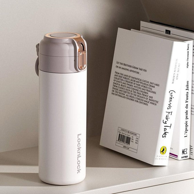 TF 6563 - Lock & Lock Lightweight Handle Tumbler (Beige) [400ml]