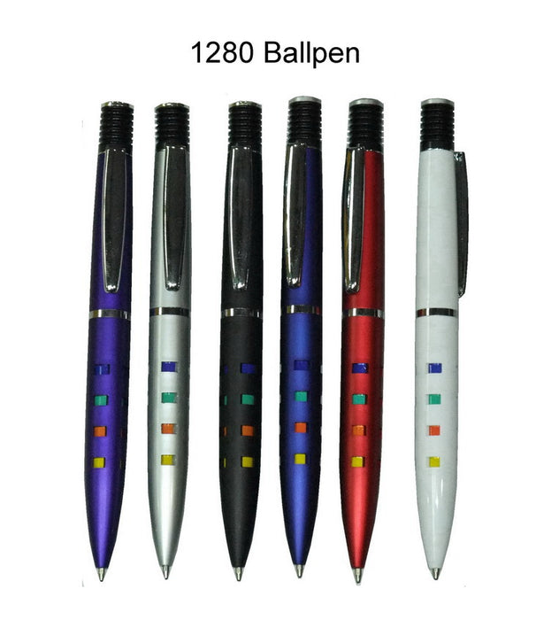 Plastic Ballpen with Silver Clip 1