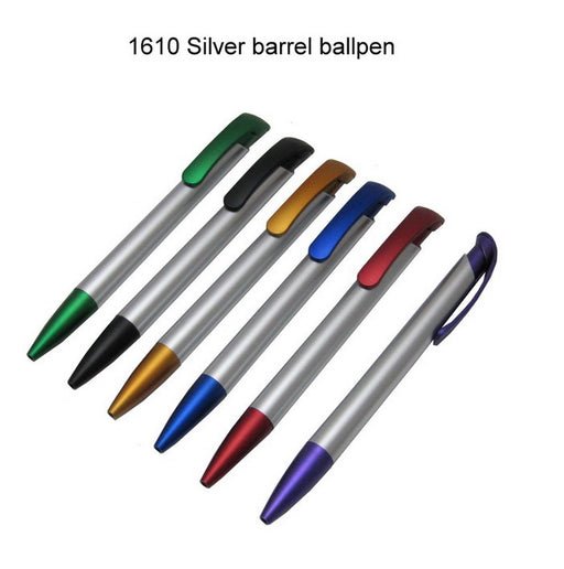 Silver Barrel Plastic Ballpen
