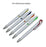 White Barrel Plastic Ballpen 2