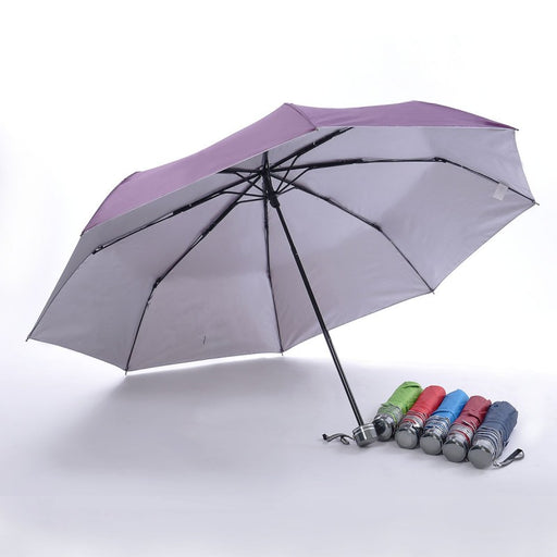 3 fold UV coated umbrella