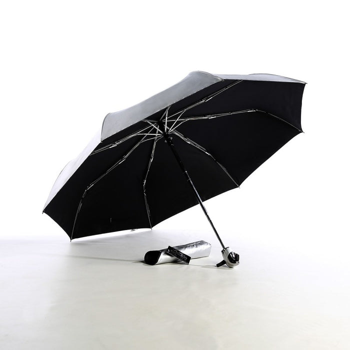 Auto open & close 3 fold UV coated umbrella