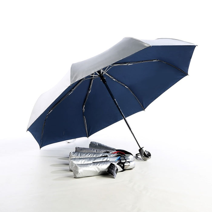 Auto open & close 3 fold UV coated umbrella