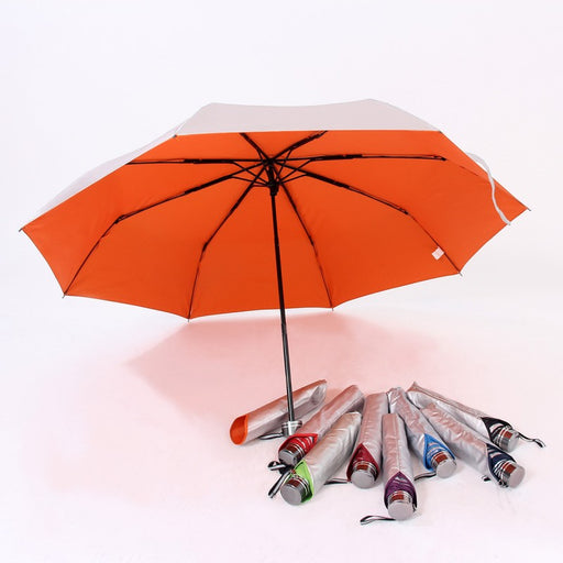 Foldable umbrella with UV coating