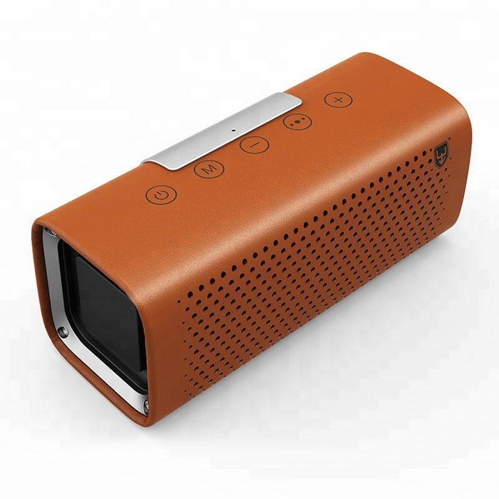 Mini Wireless Leather Bluetooth Twin Speaker