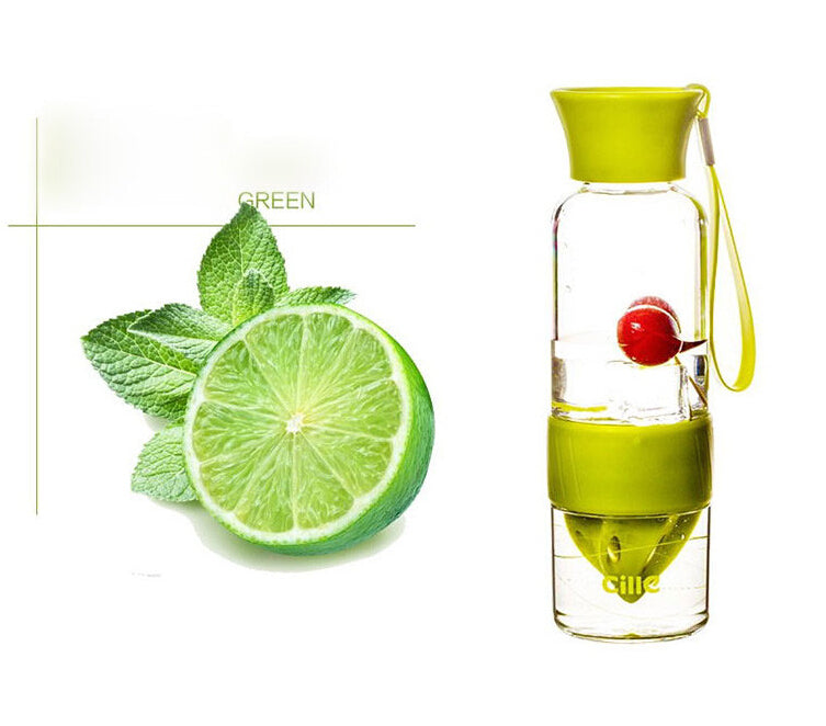 Fruit infuser water bottle