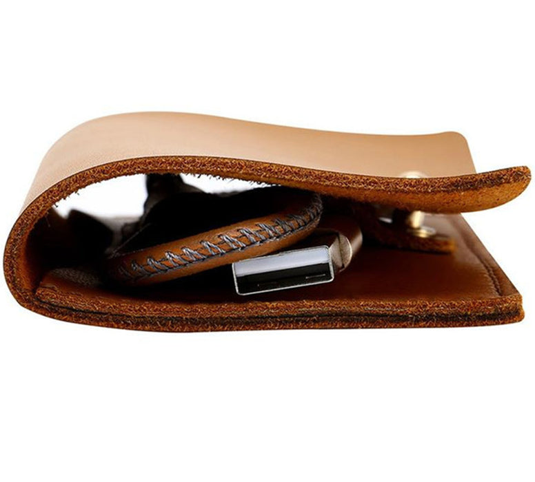 Leather Card Storage 30 CM Mobile Cable