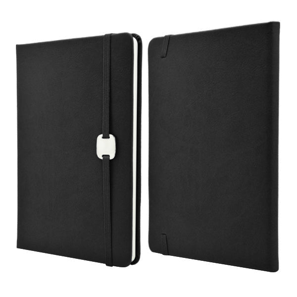 A5 Hard Cover Notebook with Metal Plate