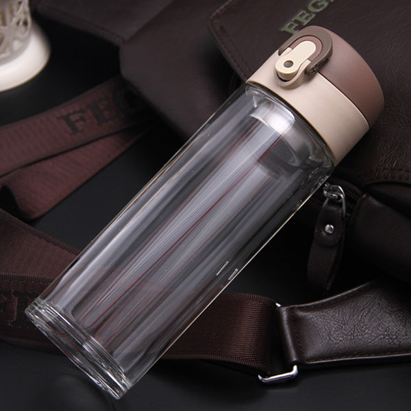 Glass Tumbler with Tea Strainer