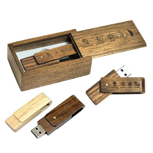 Wooden Swivel USB