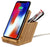 Bamboo Wireless Charger with Pen Holder