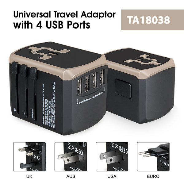 Travel Adaptor with 4 USB Port