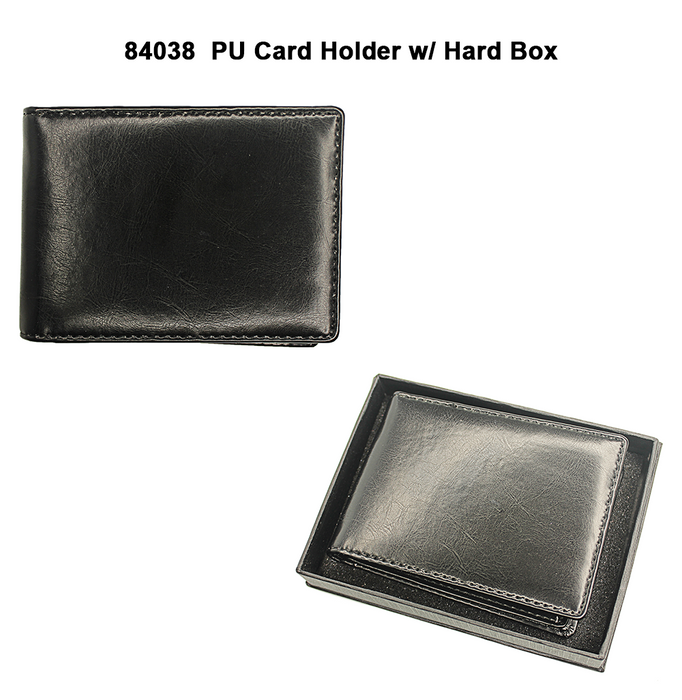 PU Card Holder with Black Hard Box