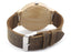 Bamboo Watch Quartz Real Leather Strap