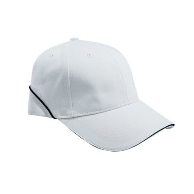 Brushed Cotton Cap w Piping,Sandwich,Silver Buckle-AP