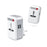 Smart Timing Universal Travel Adaptor with 2 USB hub (White)