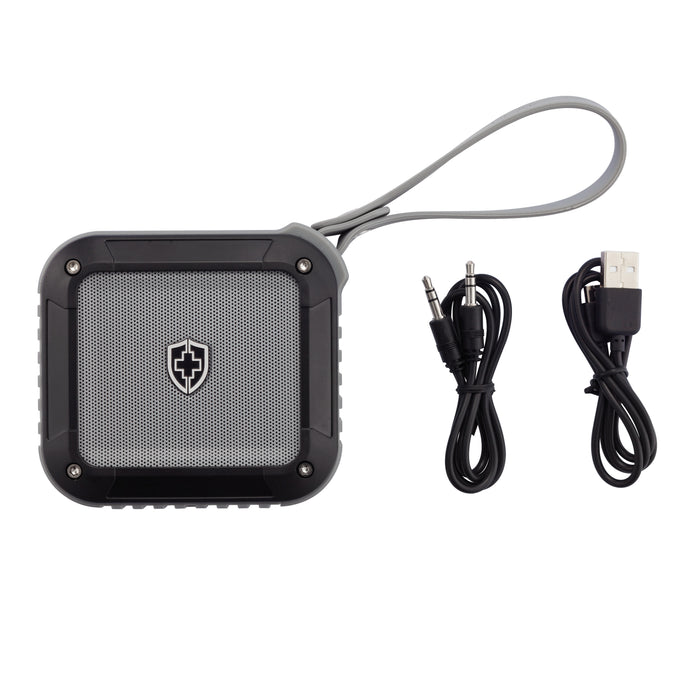Swiss Peak Outdoor Bluetooth Speaker (Black with Grey)