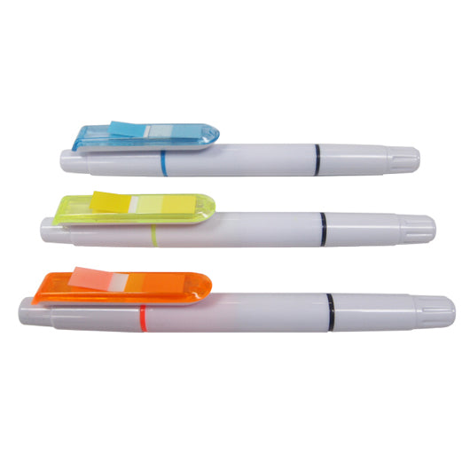 Pen with Highlighter & Post-It Pad