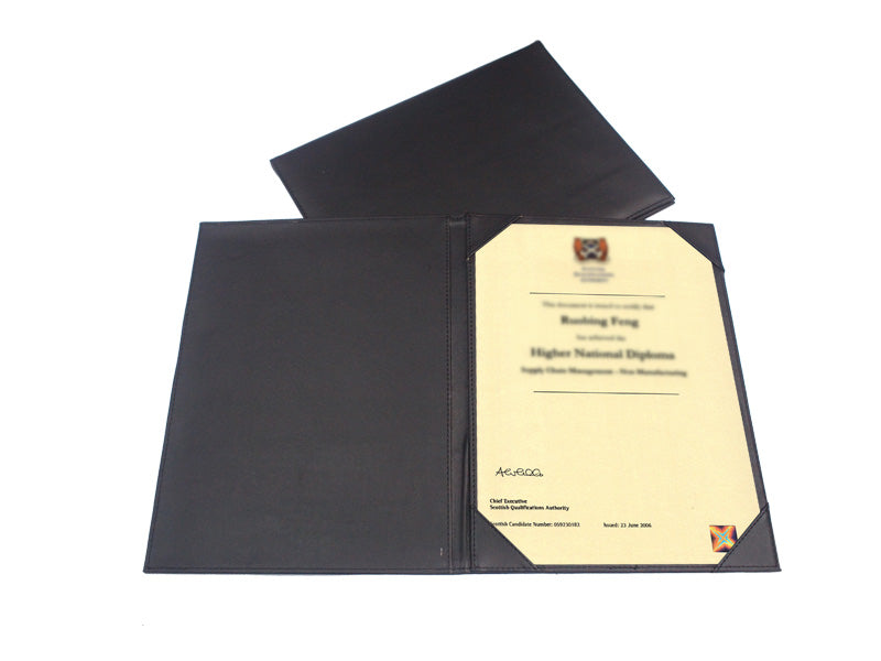 Single-sided PU Certificate Holder