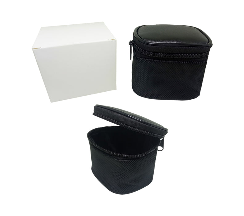 Black PU Pouch with white box