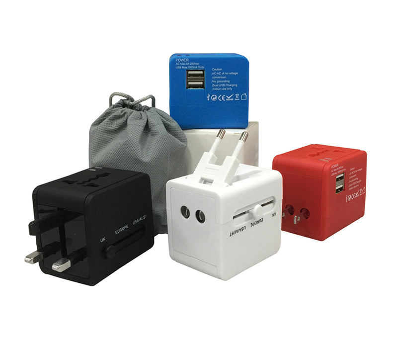 Dual USB World Multi-Adaptor