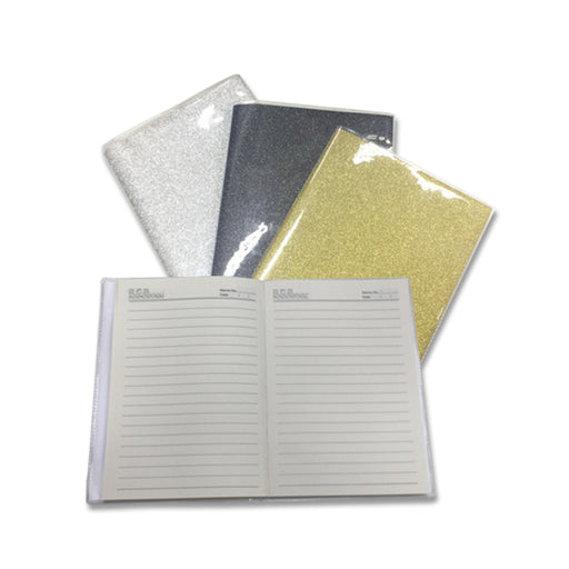 Shimmering A5 Notebook with PVC Cover