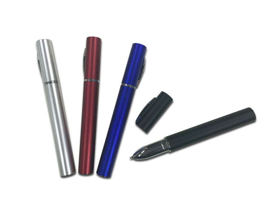 Metallic Plastic Pen with Cap